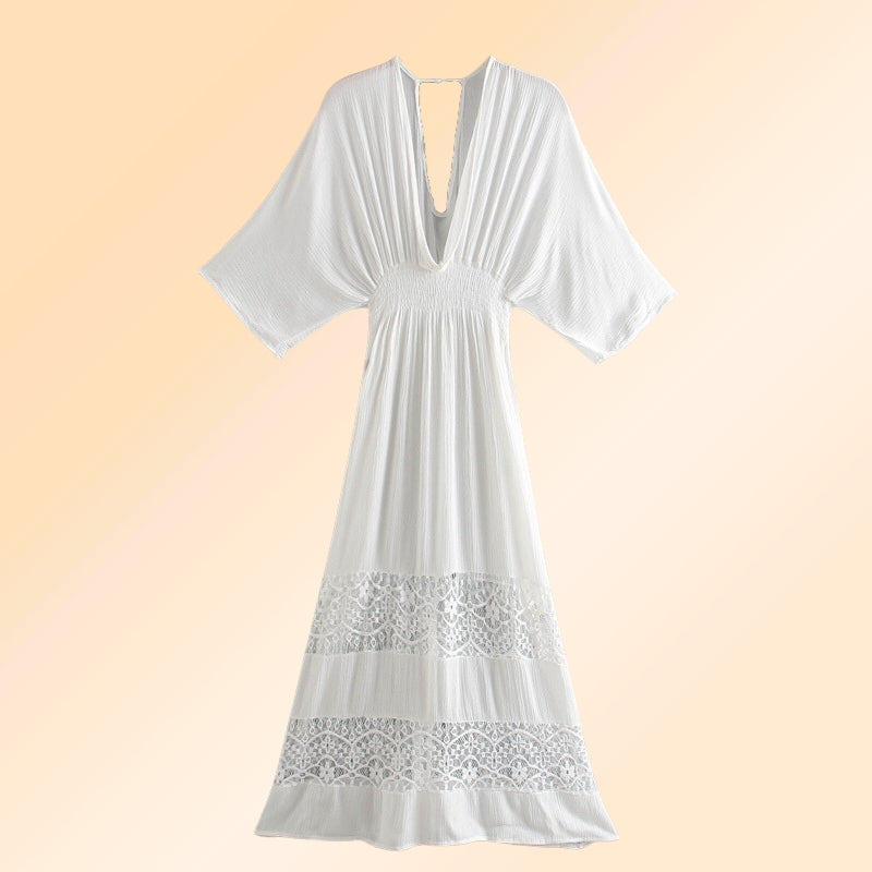 Das weiße Boho-Kleid ist ein Klassiker in der Damengarderobe. Wir lieben seine Formen und seine einzigartige Vielseitigkeit!