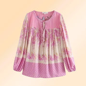 Boho bluse rosa