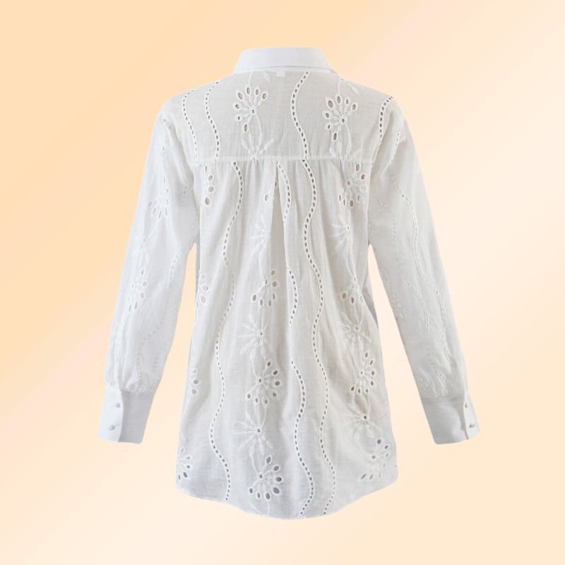 Boho bluse weiß spitze