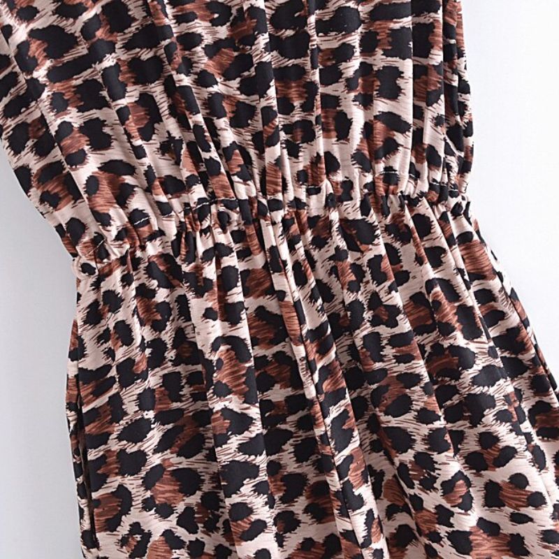 Boho jumpsuit leopard