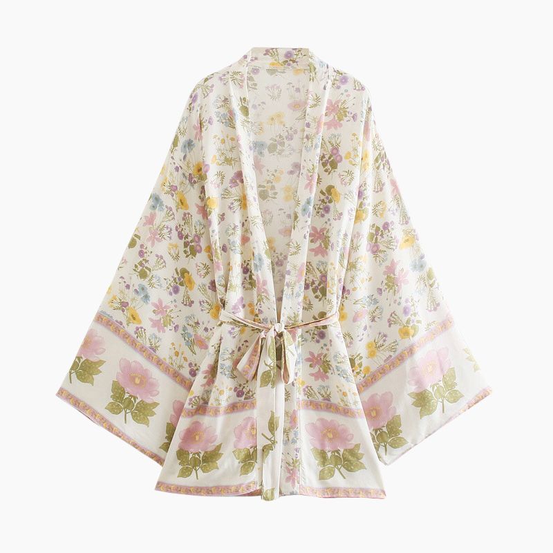 Boho kimono weiß