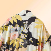 schwarzer strand kimono