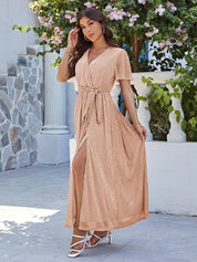 Boho abendkleid lang