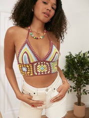 Boho crop top häkeln