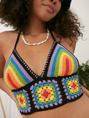 Boho crop top häkeln