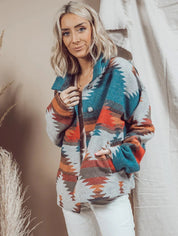 Hippie Boho Jacke mit Ethno-Muster