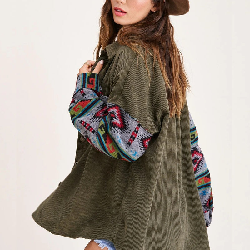 Boho jacke khaki