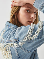 Boho Jeansjacke