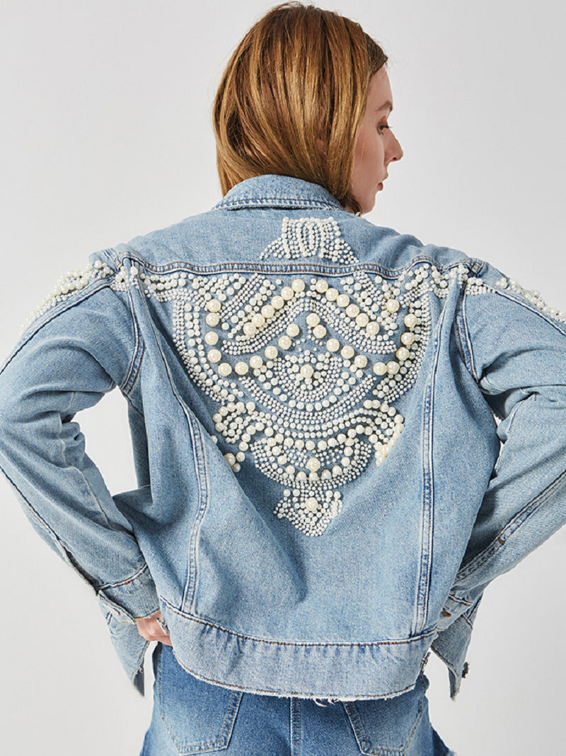 Boho Jeansjacke