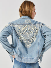 Boho Jeansjacke