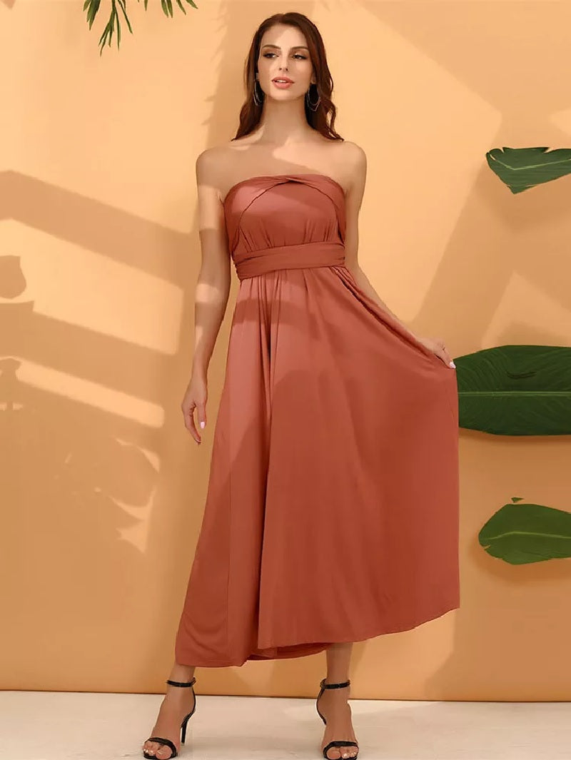 Bodenlanges kleid boho entblößte Schultern