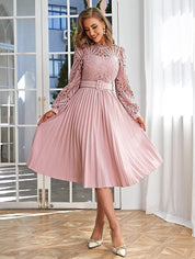 Rosa Boho-Kleid für Hochzeitsgäste