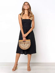 Boho kleid lang schwarz