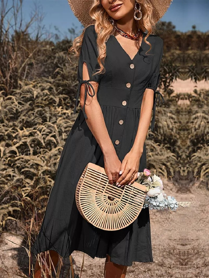 Boho kleid leinen
