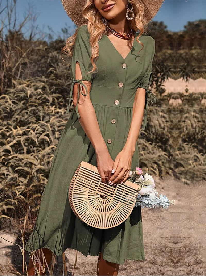 Boho kleid leinen