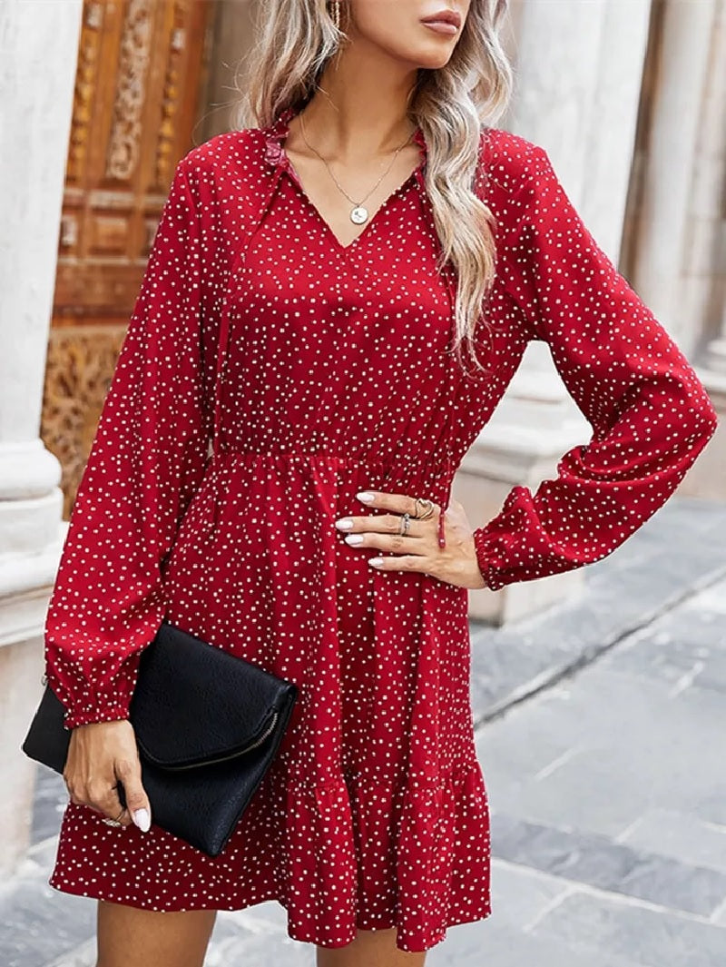 Boho kleid rot