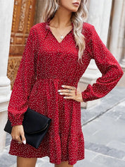 Boho kleid rot