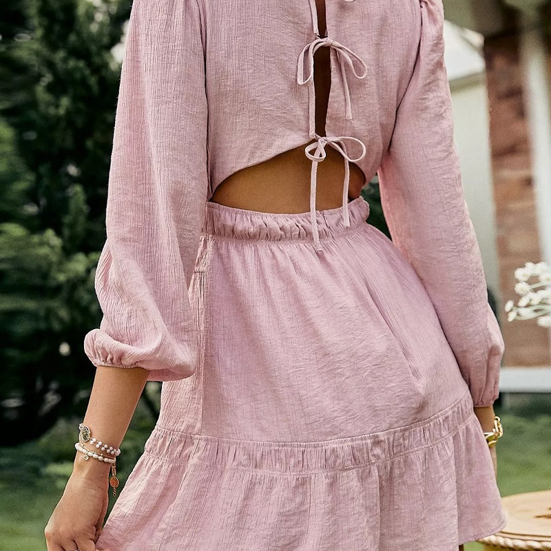Boho kleid rückenfrei