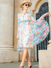 boho batik kleid