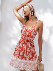 BOHO LOOK KLEIDER MIT Vintage-Blumenmuster