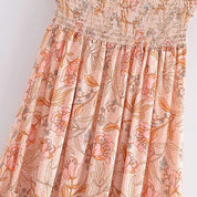 Boho-Chick-Rock Wickelschnitt mit Blumenmuster
