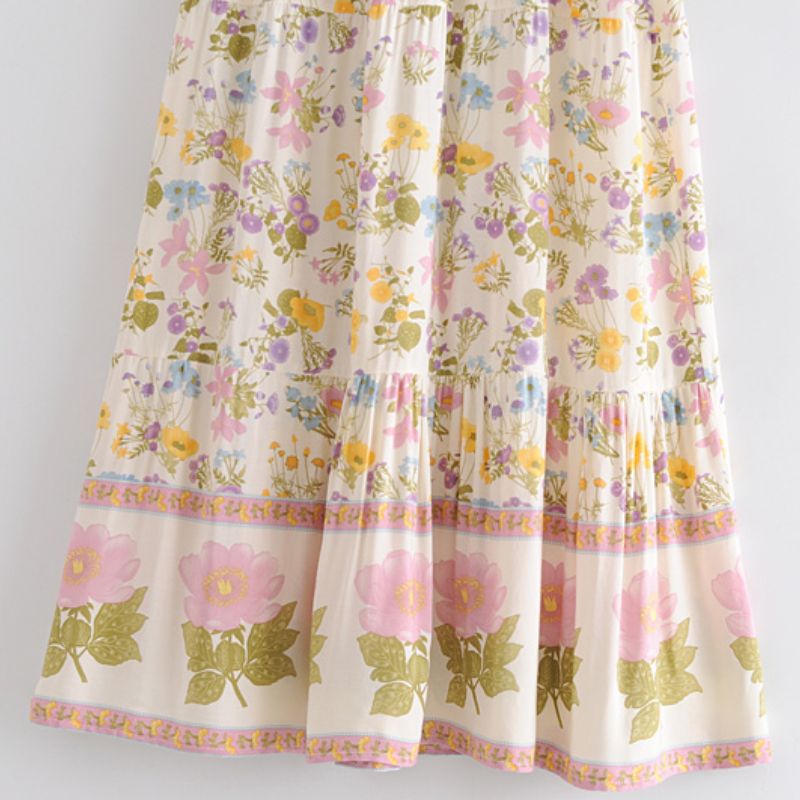Boho rock lang weiß