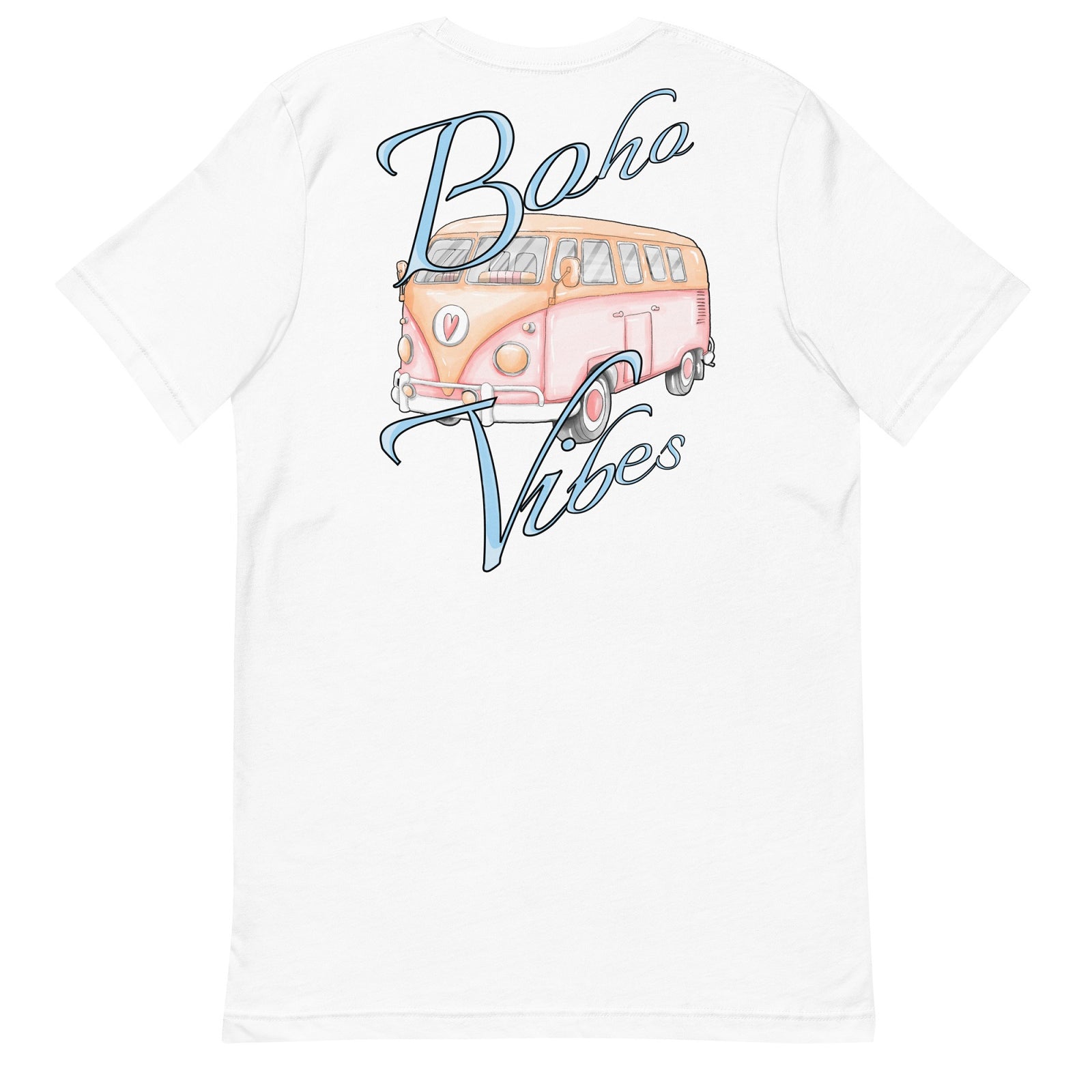 Boho-T-Shirt mit Hippie-Aufdruck