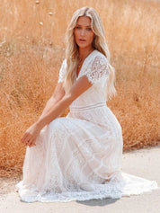 Boho strandkleid hochzeit