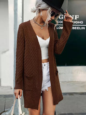 Boho strickjacke lang