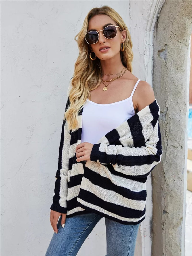 Boho strickjacke weiß