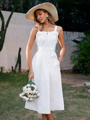 Boho weißes kleid