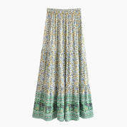 Langer Hippie-Rock mit Blumenmuster
