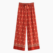Boho Hose mit breitem bund