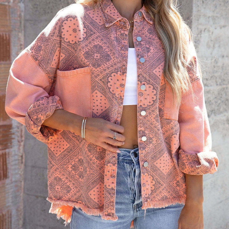 Jeansjacke damen boho