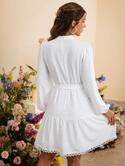 KLEID BOHO STYLE WEIß