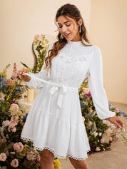 KLEID BOHO STYLE WEIß