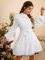 KLEID BOHO STYLE WEIß