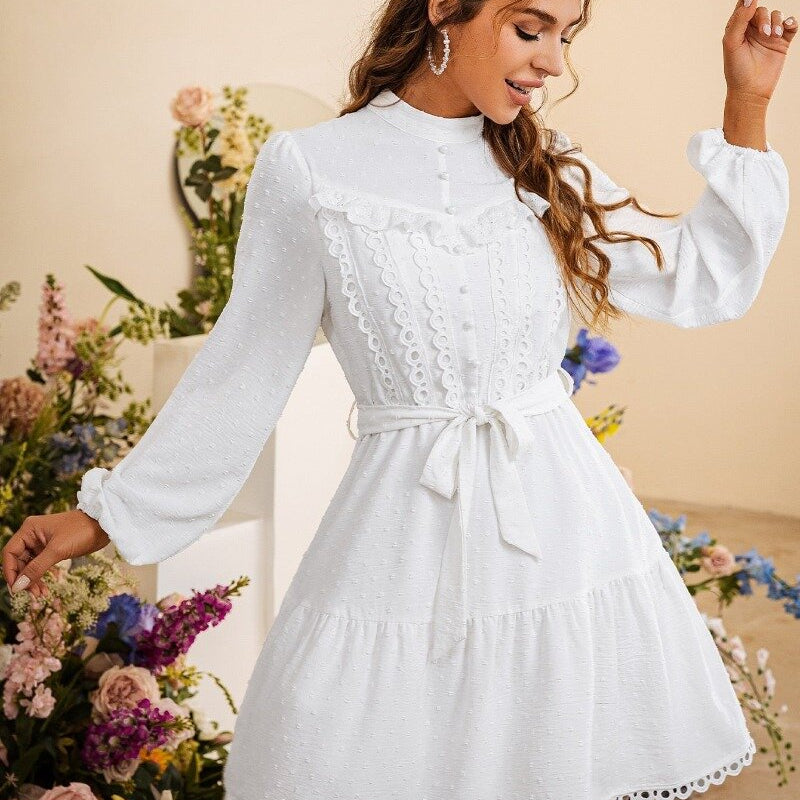 KLEID BOHO STYLE WEIß