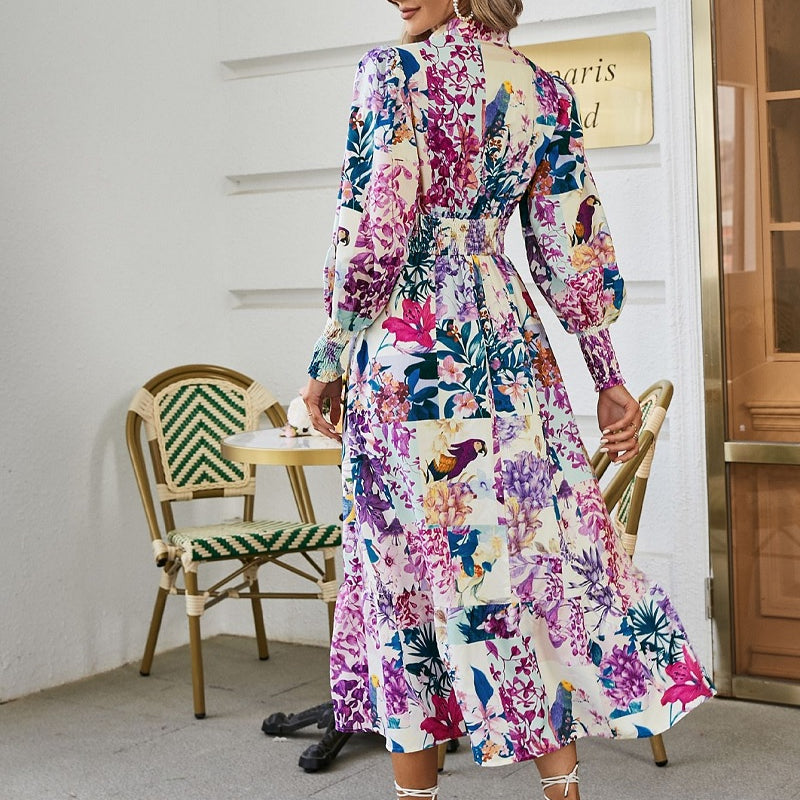 Maxikleid langarm boho