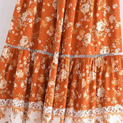 Maxirock orange boho