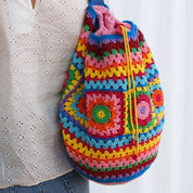 Runde boho tasche häkeln handgefertigt