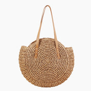 Strohtasche rund