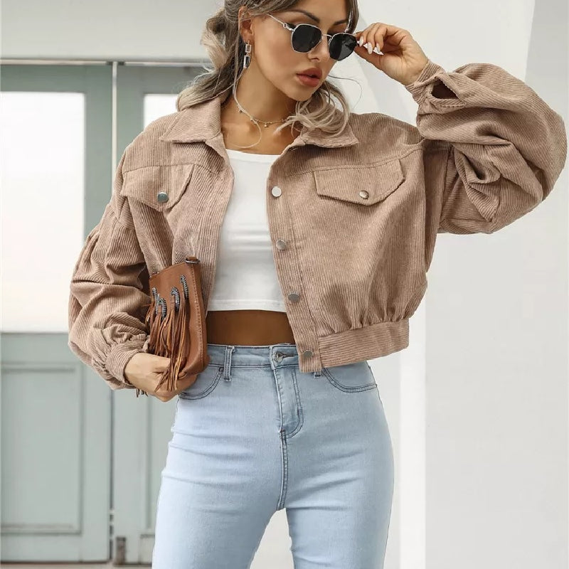 Vintage-Boho-Jacke aus Cord