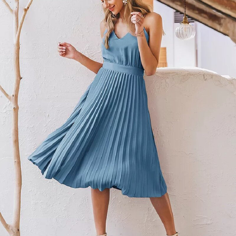 Vintage Boho Kleid in Blau